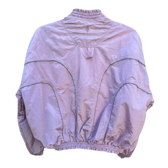 FREE PEOPLE Movement  Starting Lineup Windbreaker Bomber Purple Jacket Sml NWOT - Picture 11 of 15